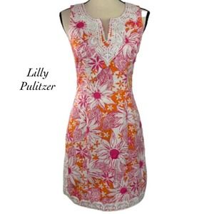Lilly Pulitzer Floral Sleeveless Dress Size 0